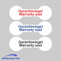 Preview: SECURITY WHITE PE - Sicherheitsetiketten "Garantiesiegel Warranty seal" auf Rolle - 60 x 20 mm - 1000 Stück